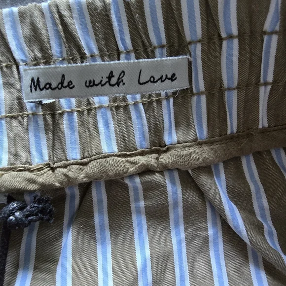 Scotch And Soda Striped Brown And Blue Women's Pants Size XL - Picture 6 of 14